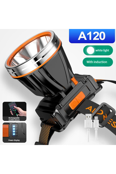 Choice1 A120-ضوء أبيض جديد قوي مصباح أمامي LED من النوع C مصباح أمامي قابل لإ...