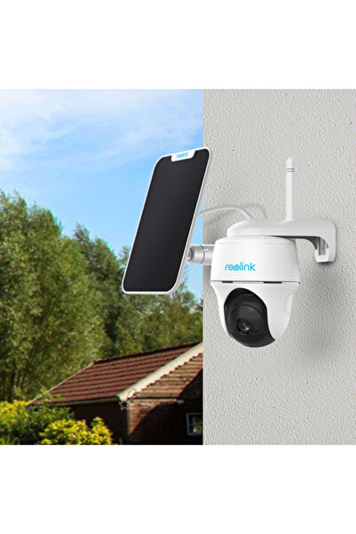ReoLink Argus B430 surveillance camera with solar panel, battery, 5MP, color, detection, microSD