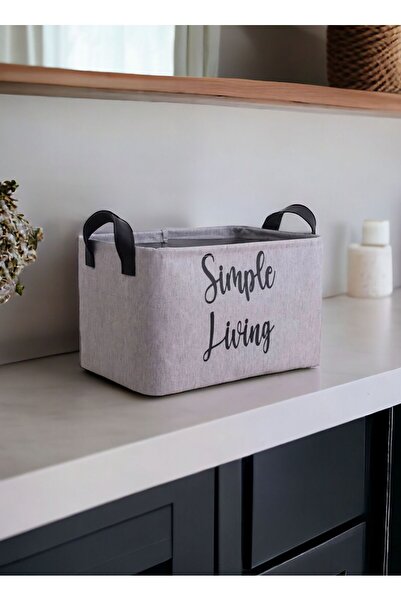 HomyJRs Gray Closet Laundry Children's Room Toy Organizer Folding, Storage Basket Organizer 30X22X18