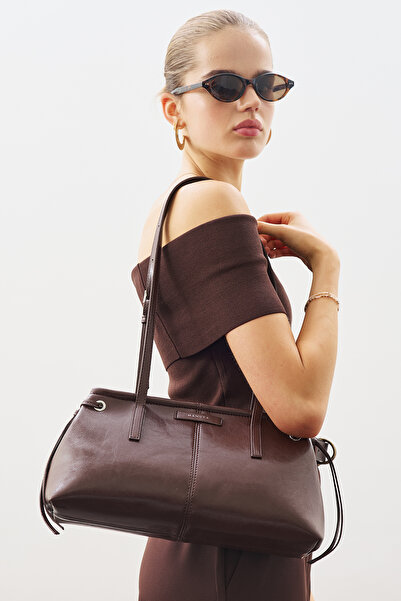 Manuka ŞERİT DETAYLI ÇANTA KAHVERENGİ