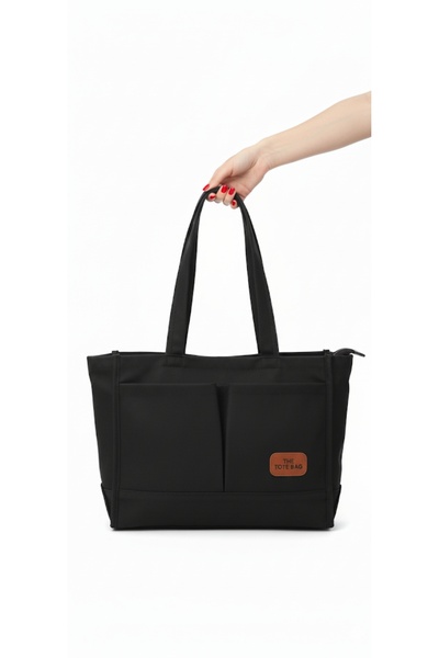 ÇANTA Kanvas Çok cepli Astarlı el kol ve omuz çantası