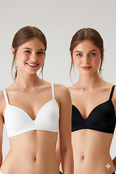 Pierre Cardin 2-Pack 6824 Venice Wire-Free Unpadded Extra Comfort Micro Comfort Bra