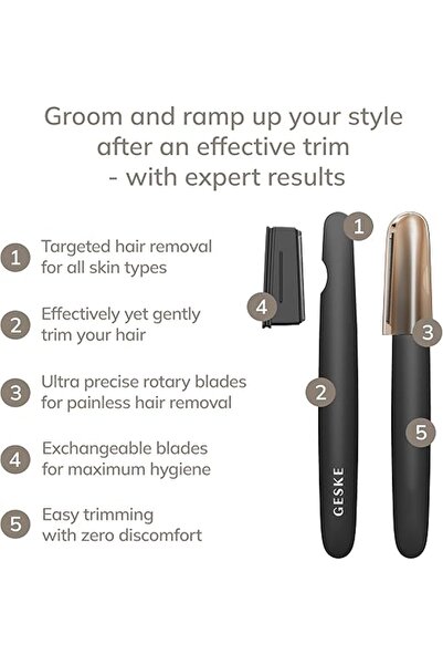 Geske Precision Trimmer 4-in-1 Painless Hygienic Hair Remover