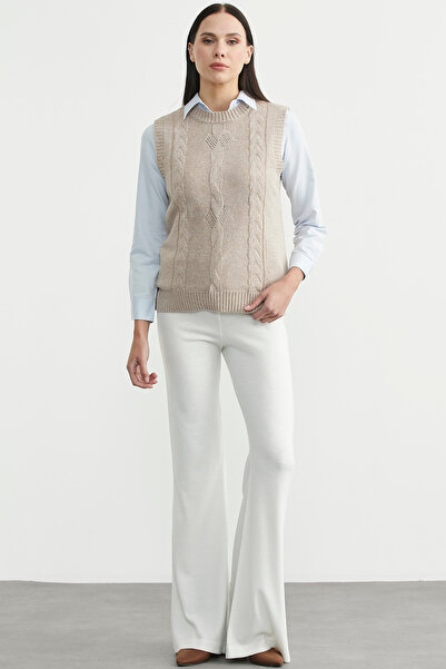 Sementa Casual Wool Knit Sweater - Mink