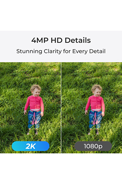 ReoLink W320X 2K 4MP WiFi dual-band surveillance camera, color night vision, audio, detection, microSD