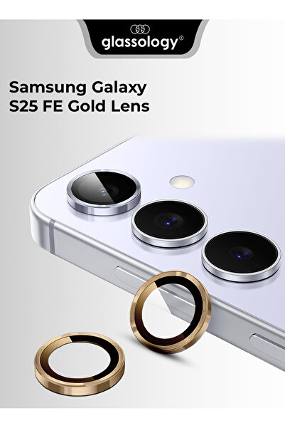Glassology واقي عدسة الكاميرا لهاتف Samsung S25 FE – الإصدار الذهبي