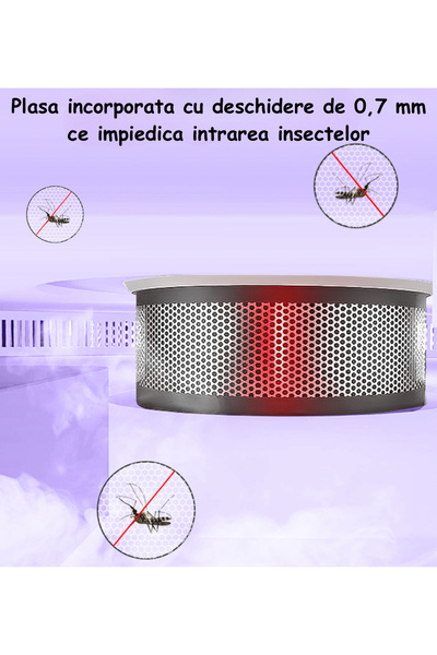 ambrasmart Detector de fum wireless pe baterii, senzor nou, Tuya, 85 dB, detectare 360°, alb