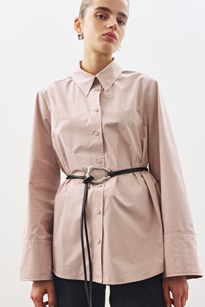 Manuka Wide Buckle Cord Belt Black