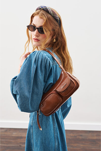 Manuka Bag with Pocket Brown