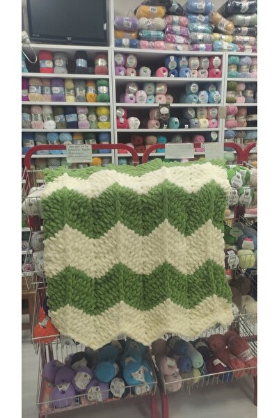 Kevser nur tuhafiye Puffy Zigzag Pattern Baby Blanket