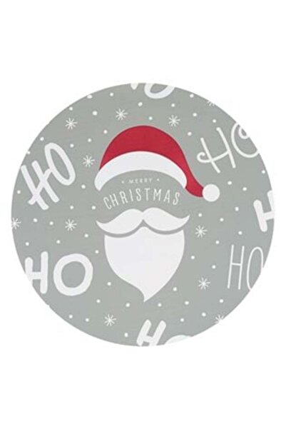 SHOPIENS Christmas plate mat - Santa, Gray, Ho Ho Ho, 38 cm