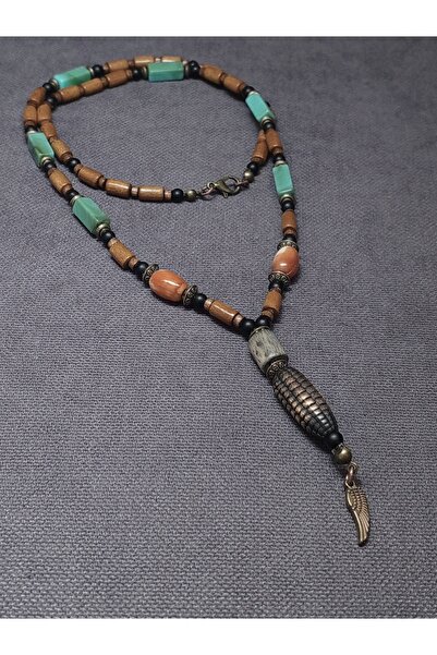 Takı By Erk MISIR KOÇANI OBJELİ - EL YAPIMI - SALAŞ- BOHEM KOLYE