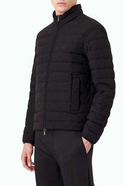 Emporio Armani Erkek Dik Yaka Cepli Şişme Siyah Ceket 8N1BQ2 1NLRZ-0999