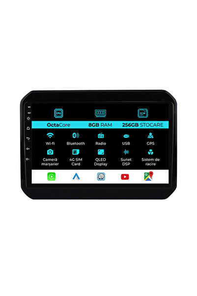 OEM Navigatie Dedicata Suzuki Ignis (2016 - 2025), 9Inch, 8Gb Ram, 256Gb Stoc...