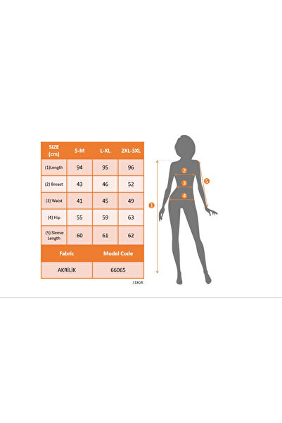 JANES Γυναικείο μακρυμάνικο ζιβάγκο φαρδύ ακρυλικό φόρεμα