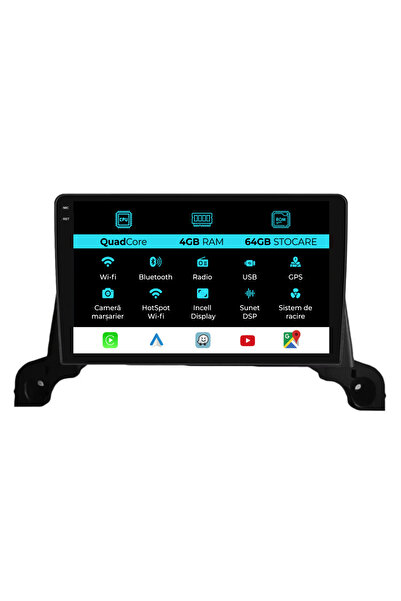 OEM Navigație dedicată Peugeot 3008 5008 (2016-2021), QuadCore, 9 inci, 4 GB ...