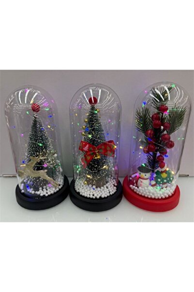 EXİZTİCARET New Year Lighted Jar 1 Piece - Model 1