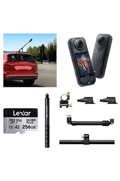 Insta360 X5 Aksiyon Kamerası - Racing Araç Kit 256 GB