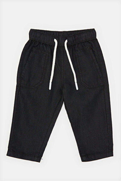 REDTAG Infant Boys Black Pull On Active Pants