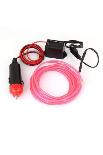 OEM Fir cu neon 1 metru 12V Roz