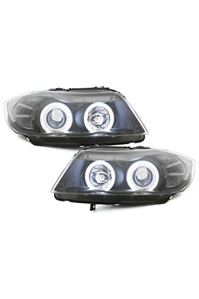 OEM Faruri compatibil cu BMW Seria 3 E90 E91 (03.2005-09.2008) 2 CCFL Halo Ri...