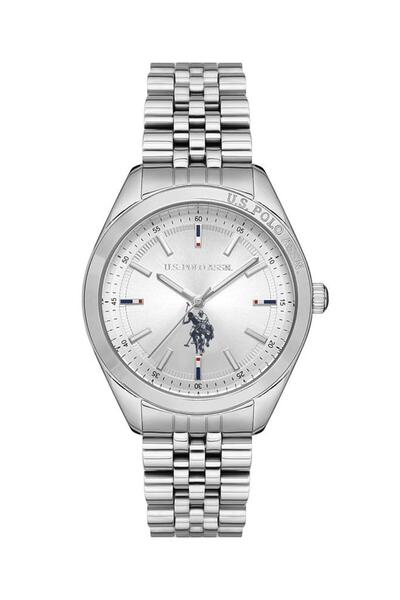 U.S. Polo Assn. Fundamental 37mm Ladies' Monochromatic Silver Watch - USPA204...