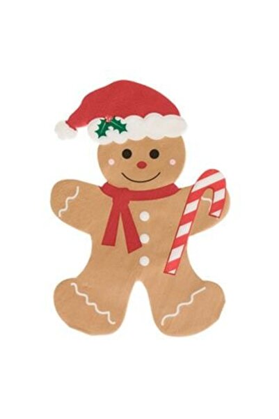 SHOPIENS 2-Ply Table Napkins Gingerbread Man 33 x 40 cm - 20 pcs