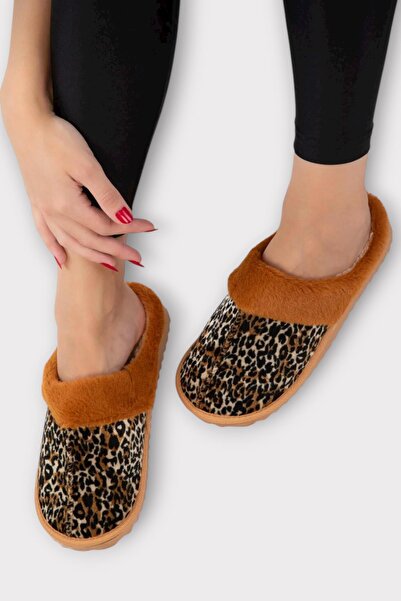 Liger Women's Woolen Warm Winter House Slippers Taba - Beige