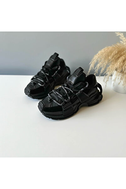 Casual Women's sneakers made of eco-leather, casual, Y912, Black