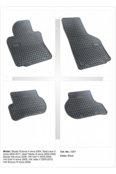 OEM Covoare cauciuc SEAT LEON II 2005-2012