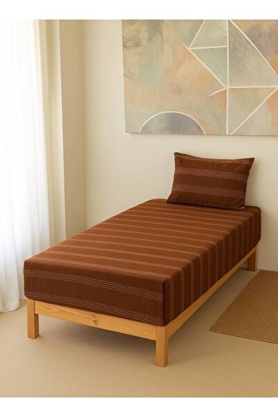 Ersperto Buldan Işi Striped Sheet Set / Set for Single Bed 100X200Cm