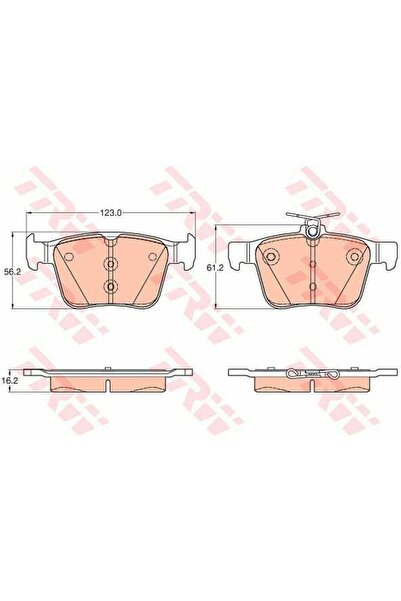 OEM Set placute frana spate VW Arteon 2017-, TRW GDB1957