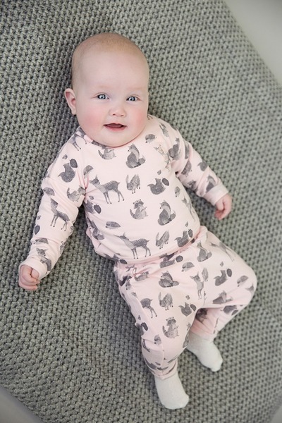 Dirkje Girls' blouse with animal print