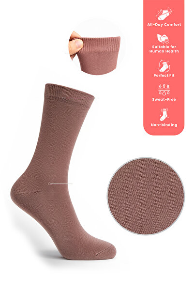 nisaNCa 100% памук, висококачествени плетени чорапи - комплект от 5 чифта чорапи за жени