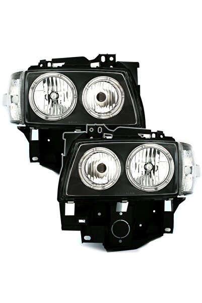 OEM Faruri compatibil cu VW T4 (08.1976-03.2003) Angel Eyes Negru