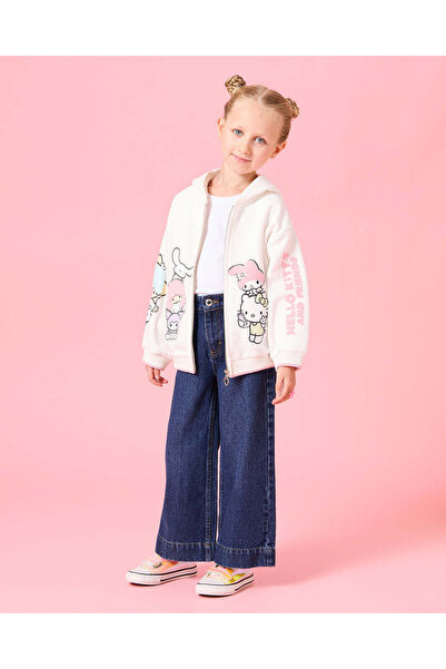 REDTAG Girls Blue Wide leg Jeans