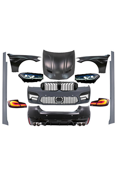 OEM Pachet Exterior Complet compatibil cu BMW Seria 5 F10 (2010-2017) Conversie la G30 LCI M5 Design