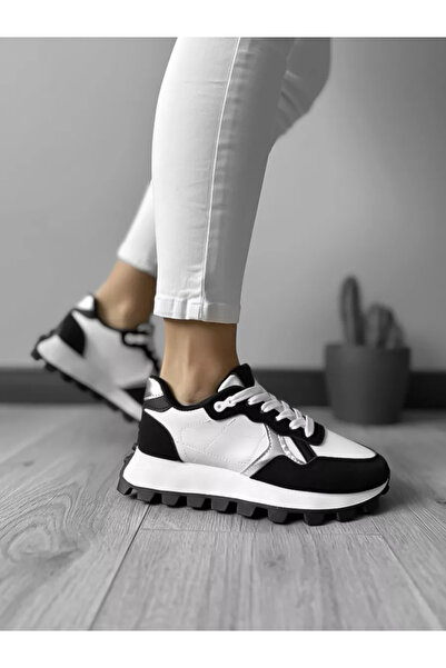 Casual Women's sneakers made of eco-leather, casual, LA219, Black