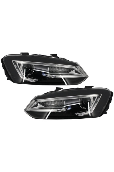 OEM Faruri LED XENON HID compatibil cu VW Polo 6R / 6C / 61 (2011-2017) Devil...