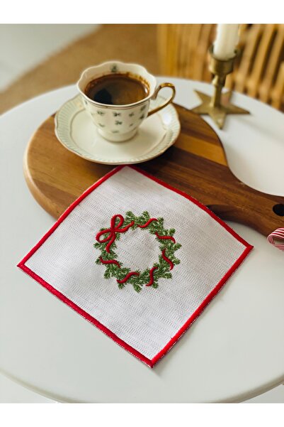 HOME OF BLOSSOM 2 قطعة من مناديل عيد الميلاد