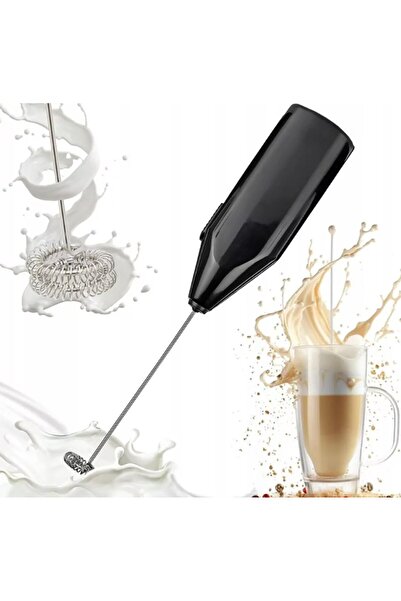 zola Αφρογαλακτοκαθαριστής, ABS, με σπειροειδές στόμιο, μήκος 19,5 cm, μαύρο