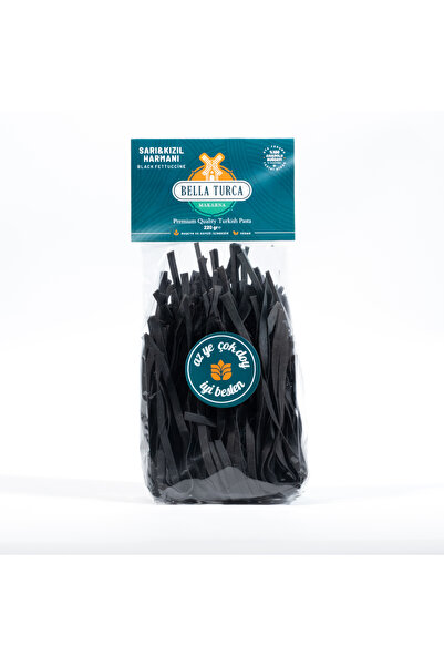 bella turca SARI&KIZIL HARMANI BLACK FETTUCCINE