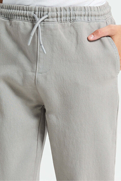 REDTAG Senior Boys Grey Denim Jeans With Cuff