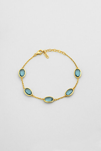 So CHIC... Harmony 18 Ayar Sarı Altın Kaplama 20 Cm Gümüş Bileklik