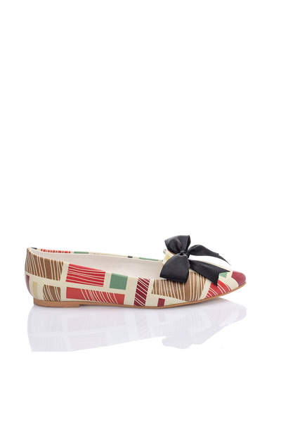 JustBow Balerini de damă colorați imprimate