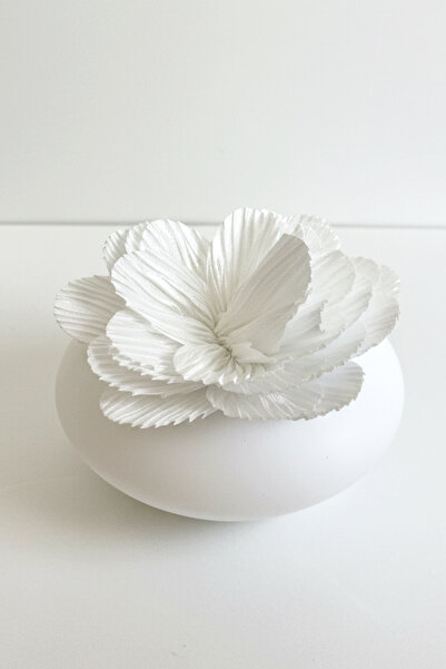 Manuka LORA ÇİÇEK BROŞ EKRU