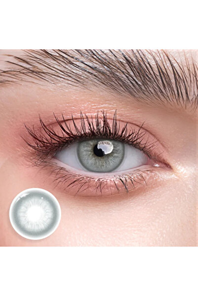 Fancy Look Unspoken Gray Γκρι χρωματισμένοι φακοί επαφής, πλήρες πακέτο με δι...