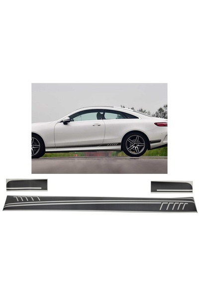 OEM Stickere Laterale Negru Mat compatibil cu Mercedes Coupe C238 W212 W213 E...