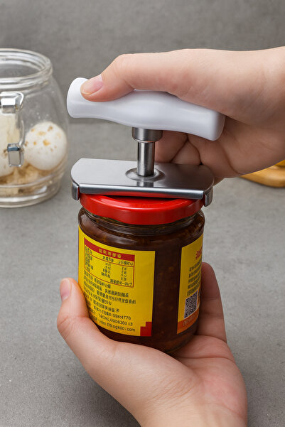 QesQin Pratik Kavanoz Kapağı Açacağı | Ayarlanabilir Konserve ve Şişe Kapak A...