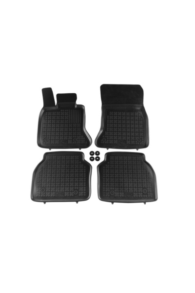 OEM Covorase Presuri Auto Negru din Cauciuc compatibil cu BMW 5 GT F07 2010-